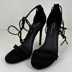 Black Tie Up Heels | 7